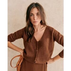 Sezane brown Barry Cardigan